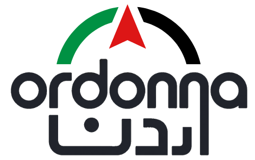 Ordonna Logo Black | Ordonna Guide Ordonna logo with a green arc and red arrow above, and the word 'ordonna' with Arabic text beneath.