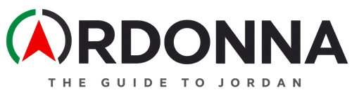 New Logo | Ordonna Guide ORDONNA logo with green circular emblem containing a red triangle and the subtitle 'The Guide to Jordan'